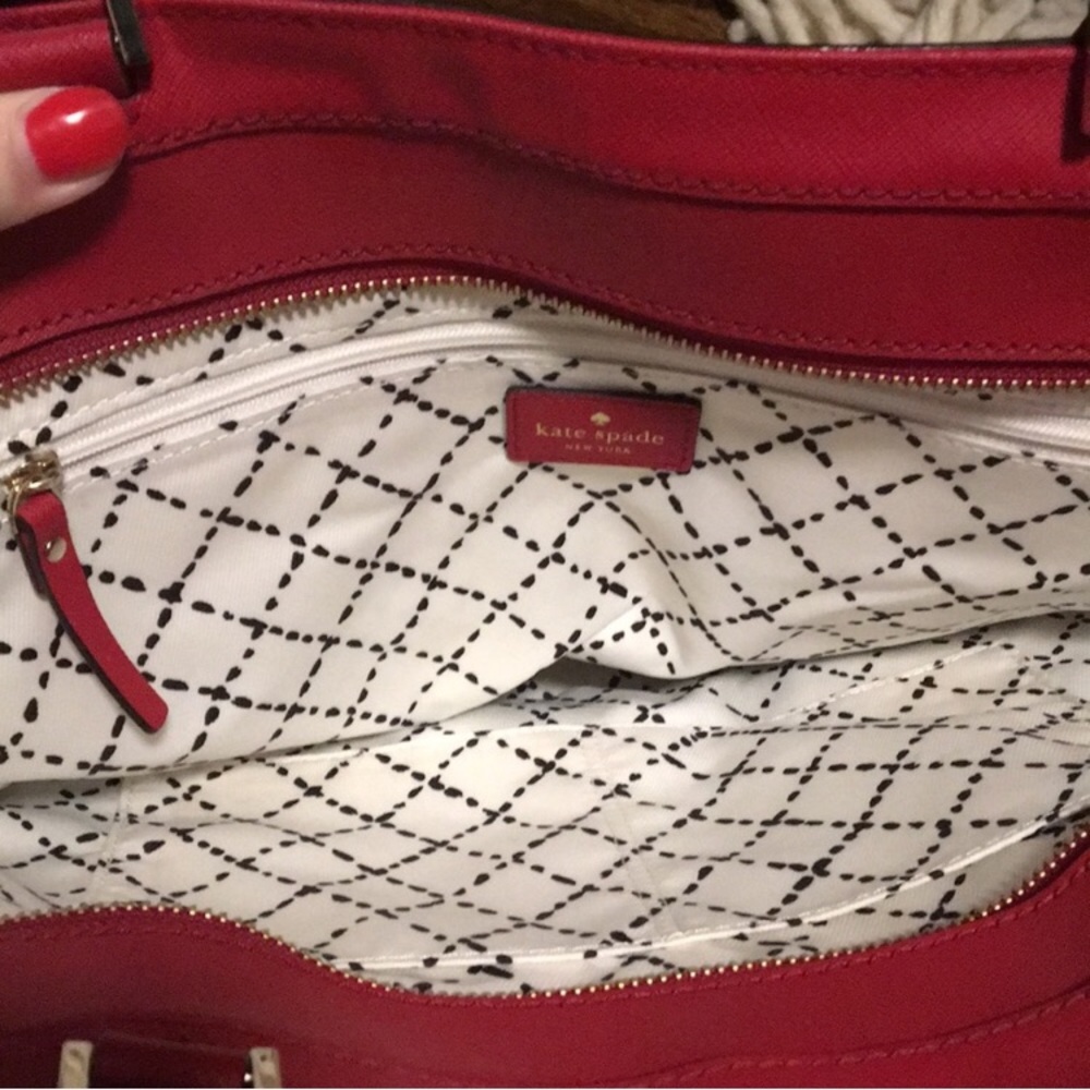 nwot kate spade red tote - Picture 4 of 4